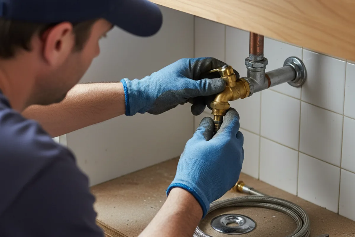 Shutoff valve and fitting work during Faucet and Fixture Repair in Pine Grove Mills